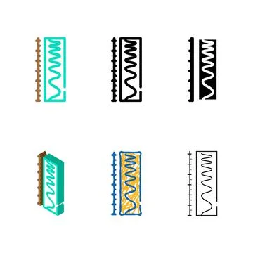Scale electromagnetic designs color icon vector Stock Illustration