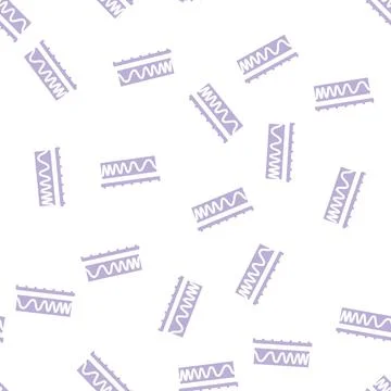 Scale electromagnetic glyph vector seamless pattern Illustrazione stock