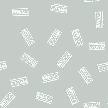 Scale electromagnetic line vector seamless pattern Illustrazione stock