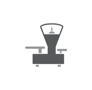 Scale icon on background for graphic and web design. Simple illustration Stock Illustration