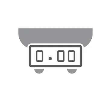 Scale icon on background for graphic and web design. Simple illustration イラスト素材
