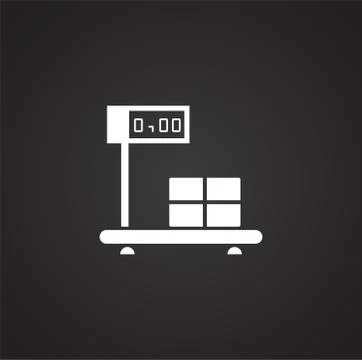 Scale icon on background for graphic and web design. Simple illustration Stock Illustration
