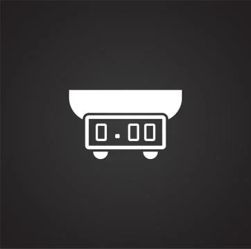 Scale icon on background for graphic and web design. Simple illustration 스톡 일러스트