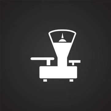 Scale icon on background for graphic and web design. Simple illustration Stock Illustration