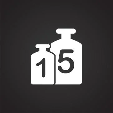 Scale icon on background for graphic and web design. Simple illustration Stock Illustration