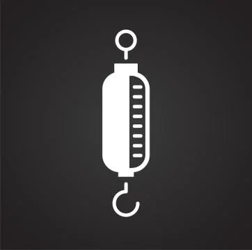 Scale icon on background for graphic and web design. Simple illustration Illustrazione stock