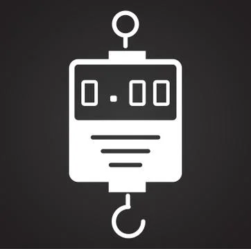 Scale icon on background for graphic and web design. Simple illustration Stock Illustration