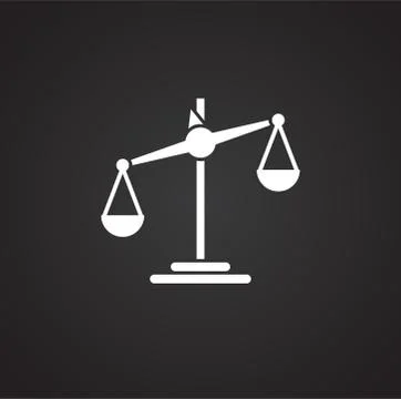 Scale icon on background for graphic and web design. Simple illustration Stock Illustration