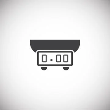 Scale icon on background for graphic and web design. Simple illustration Illustrazione stock