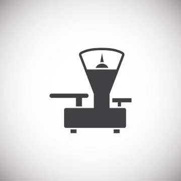 Scale icon on background for graphic and web design. Simple illustration 스톡 일러스트