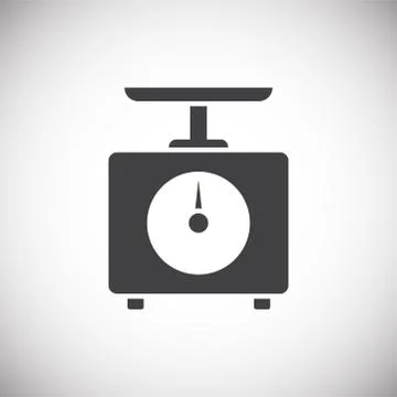 Scale icon on background for graphic and web design. Simple illustration Stock Illustration