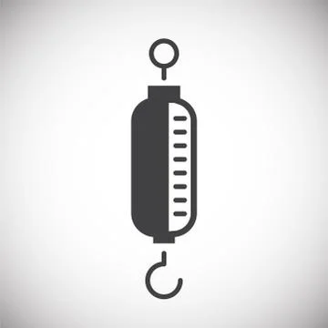 Scale icon on background for graphic and web design. Simple illustration Stock-Illustration