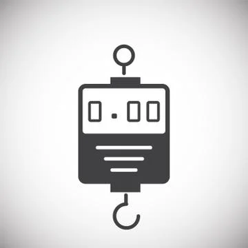 Scale icon on background for graphic and web design. Simple illustration Stock Illustration