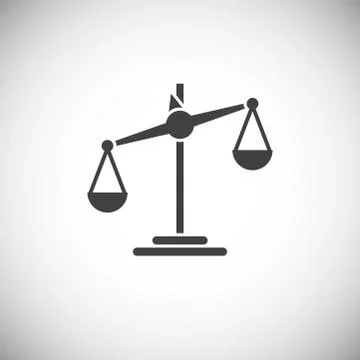 Scale icon on background for graphic and web design. Simple illustration Stock Illustration