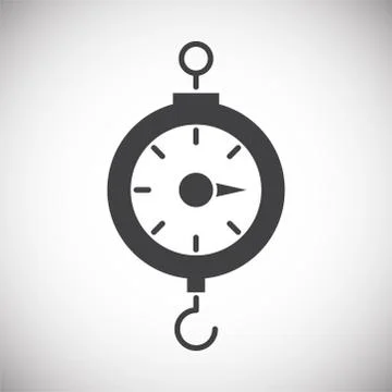Scale icon on background for graphic and web design. Simple illustration 스톡 일러스트