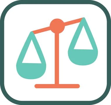 Scale icon for comparison and measurement イラスト素材