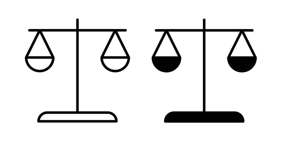 Scale icon concept. best for web design Stock Illustration
