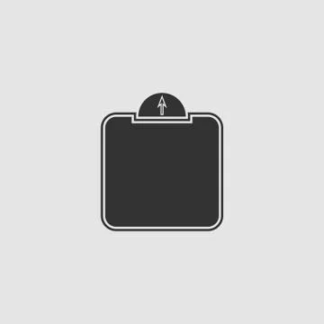 Scale icon flat. Stock Illustration