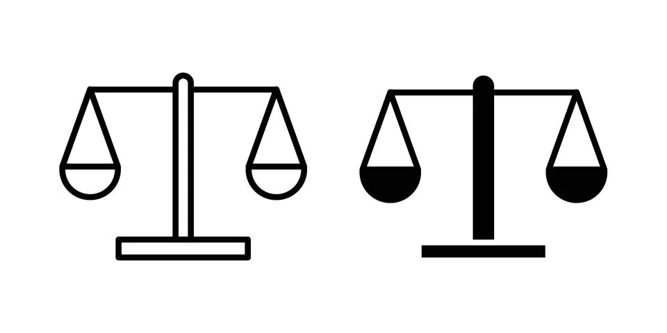 Scale icon graphic element. web icon set 库存插图
