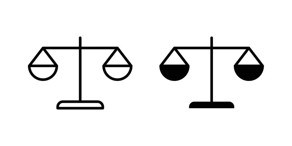 Scale icon illustration. Pixel perfect vector graphics Stock Illustration
