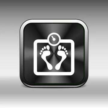 Scale icon iweight vector diet symbol dieting balance Stock Illustration