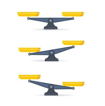 Scale icon. Libra isolated on white background. Vector illustration Stock Illustration