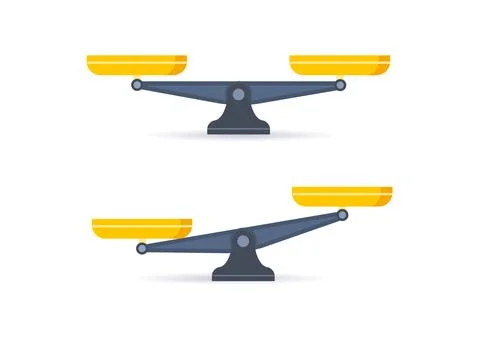 Scale icon. Libra isolated on white background. Vector illustration Stock Illustration