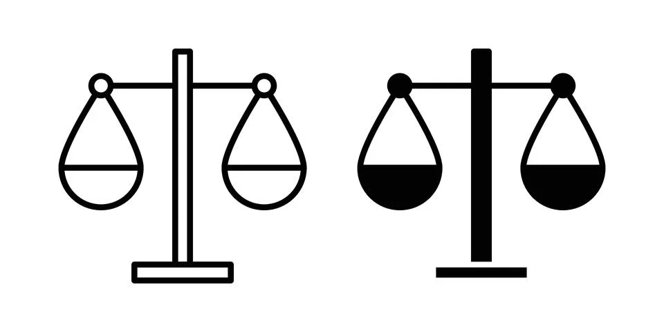 Scale icon or illustration vector symbols Stock Illustration
