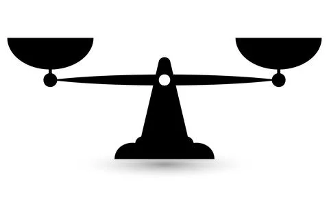 Scale icon vector. Scale vector sign Stock Illustration