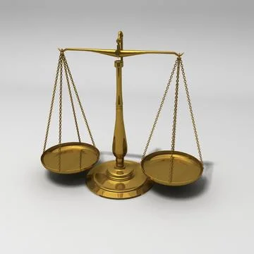 Scale of Justice 3D Model