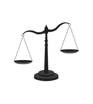 Scale of justice icon Stock Illustration