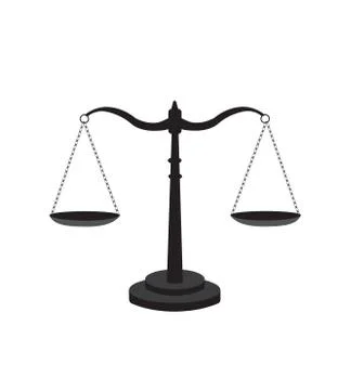 Scale of justice icon Stock Illustration