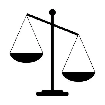 Scale of justice Stock Illustration