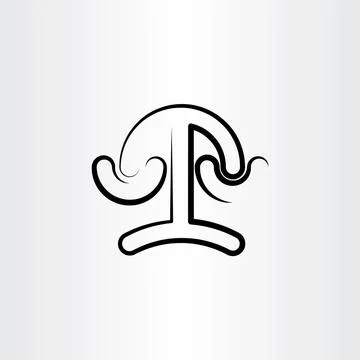 Scale law icon stylized vector Stock-Illustration