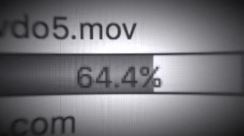 Scale of loading of files on the FTP server from computer monitor  Stock Footage 67193231