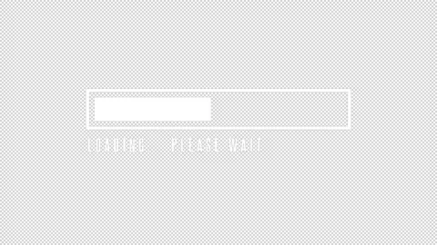 Scale loading please wait white color. Alpha channel. Animation set 스톡 동영상 150465054