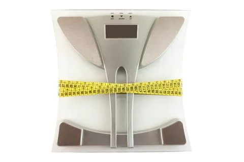 Scale with a measuring tape Stock Photos