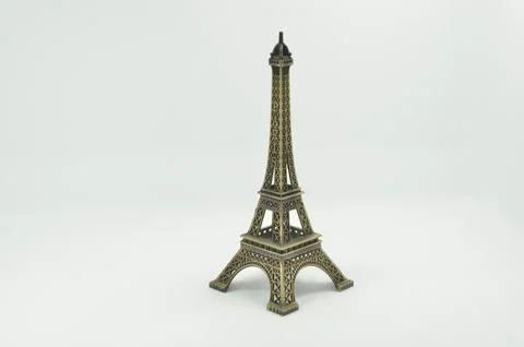 A scale of model Eiffel tower Paris Foto stock