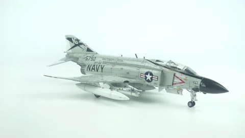 Scale Model of the F-4 Phantom II Fighter-Bomber. Stock-Footage 314597258