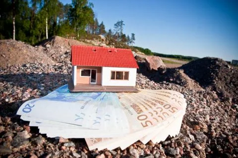 A scale model of the house Foto stock