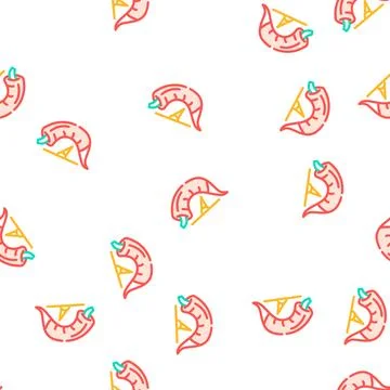 Scale with natural spice pepper vector seamless pattern Stock Illustration