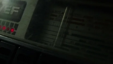 Scale on the old receiver Video stock 72768450