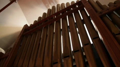 Scale of Organ Pipes Stock Footage 40812105