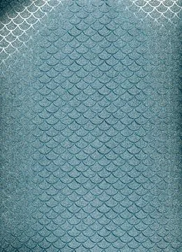 Scale pattern ornate texture blue holographic wave Stock Illustration