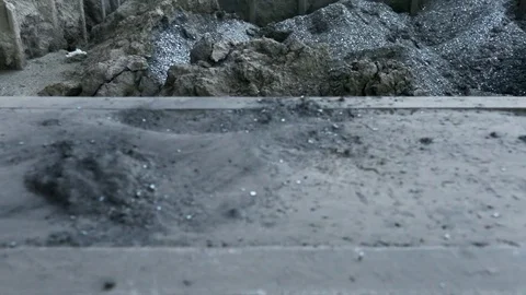 Scale pit close-up, the camera moves from left to right Stock Footage 73171561