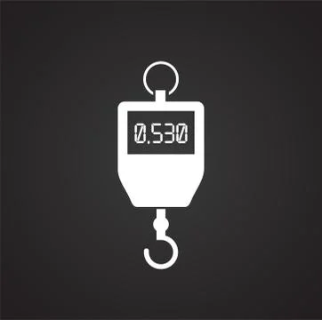 Scale related icon on background for graphic and web design. Simple illustration Stock Illustration