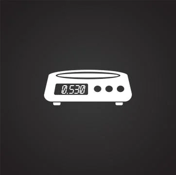 Scale related icon on background for graphic and web design. Simple illustration 스톡 일러스트