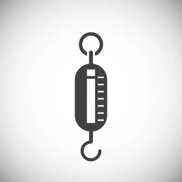 Scale related icon on background for graphic and web design. Simple illustration Stock Illustration
