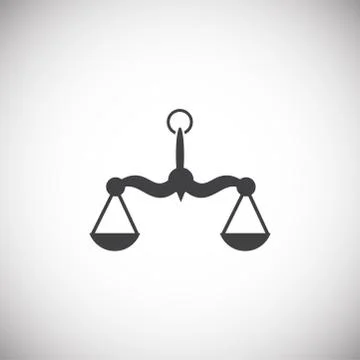 Scale related icon on background for graphic and web design. Simple illustration Stock-Illustration