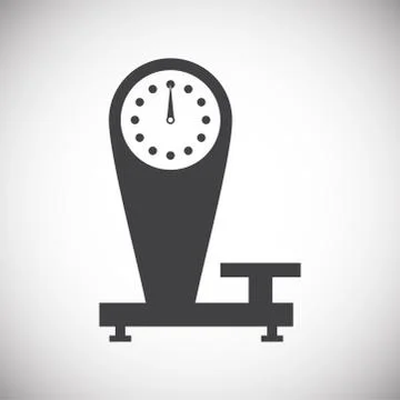 Scale related icon on background for graphic and web design. Simple illustration Stock Illustration